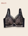 Brasier Longline Modelador con Relleno y Tirantes Ajustables - Brallete Negro Brasier Longline Modelador