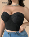 Brasier Longline Push-Up Modelador Con Tirantes Removibles Deyanira - Brallete Brasier Longline Modelador