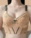 Brasier Longline Modelador Sin Varillas Con Encaje Gardenia - Brallete Brasier Longline Modelador