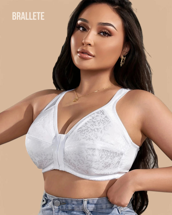 Brasier Bralette Sin Varillas Con Cierre Frontal Floranza - Brallete Brasier Bralette