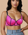Brasier Bralette Push-Up Sin Relleno Nigella - Brallete Rosa Brasier Bralette
