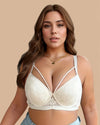 Brasier Bralette Push-Up Encaje y Cierre Lateral Melisa - Brallete Brasier Bralette