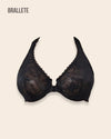 Brasier Racerback Con Encaje Cierre Delantero Aubretia - Brallete Negro Brasier Racerback