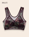 Brasier Top Sin Varillas Sin y Relleno Jazmín - Brallete Vino Brasier Top