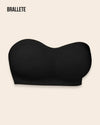 Brasier Sin Tirantes Sin Costuras Narbena - Brallete Negro Brasier Sin Tirantes