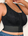 Brasier Longline Plus Size Modelador Sin Relleno Buganvilla - Brallete Negro Brasier Plus-Size