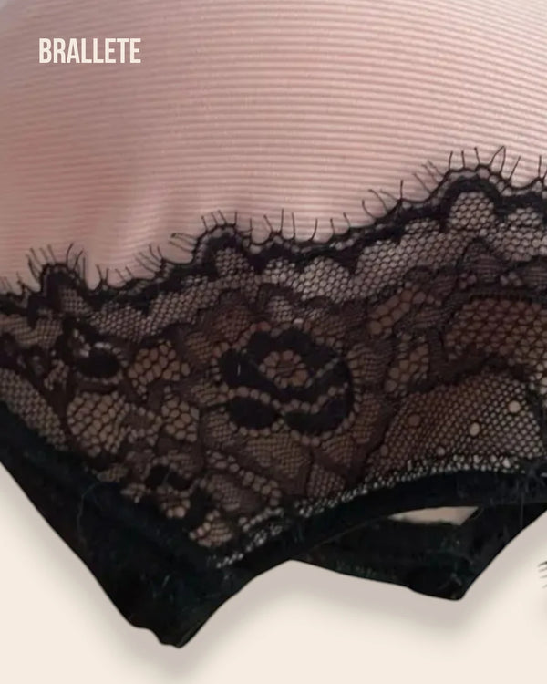 Brasier Bralette Push-Up Con Encaje Alisma - Brallete Brasier Bralette