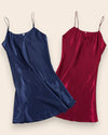 Camisón de Satén Sweet Dreams - Compra 1 y Llévate 2 Azul + Roja Camisón