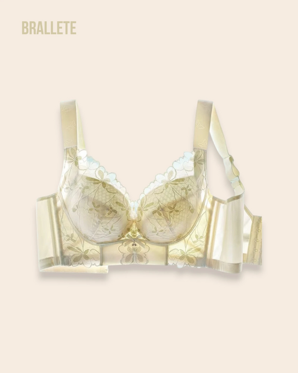 Brasier Longline de Encaje con Relleno Fino y Alto Soporte – Brallete Brasier Longline
