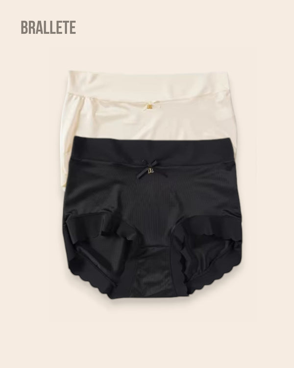 Panties Cintura Alta Marigold - Compra 3 y Lleva 6 Blanco + Negro Panties
