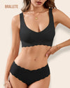 Conjunto Lencería Sin Costuras Tulum – Brallete Negro Conjunto de Lencería