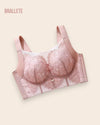 Brasier Longline con Costuras y Alto Soporte - Brallete Rosa Brasier Longline