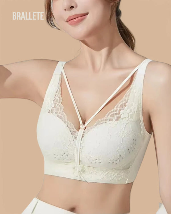 Brasier Longline de Encaje con Relleno Fino Lirio – ¡Compra 1 y Llévate 2! Brasier Longline
