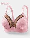 Brasier Bralette Push-Up sin Relleno Sin Varillas Rosa Brasier Bralette