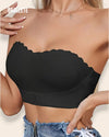 Brasier Sin Tirantes Sin Costuras Tiziana - Brallete Negro Brasier Sin Tirantes