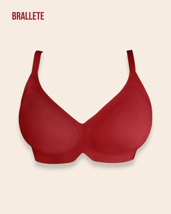 Brasier Bralette Sin Costuras y Relleno Removible Jacaranda - Brallete Rojo Brasier Bralette