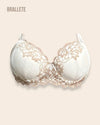 Brasier Bralette Push-Up De Encaje Clemencia - Brallete Blanco Brasier Push-Up