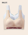 Brasier Longline Sin Varillas Petunia - ¡Compra 1 y Lleva 2! Gris + Nude Brasier Longline