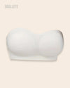 Brasier Sin Tirantes Sin Costuras Narbena - Brallete Blanco Brasier Sin Tirantes
