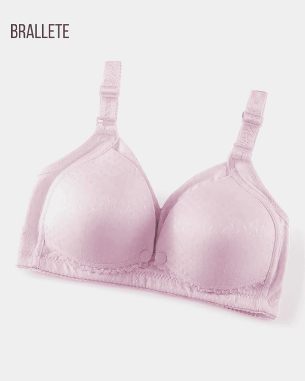 Brasier de Lactancia sin Varillas y Transpirable Rosa Talla de copa única Brasier de Lactancia