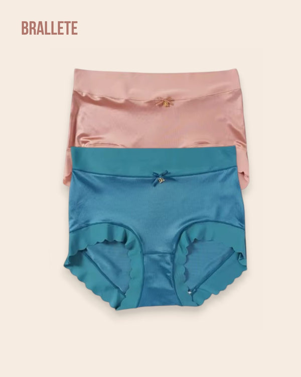 Panties Cintura Alta Marigold - Compra 3 y Lleva 6 Rosa + Azul Panties