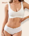 Conjunto Lencería Sin Costuras Tulum – Brallete Blanco Conjunto de Lencería