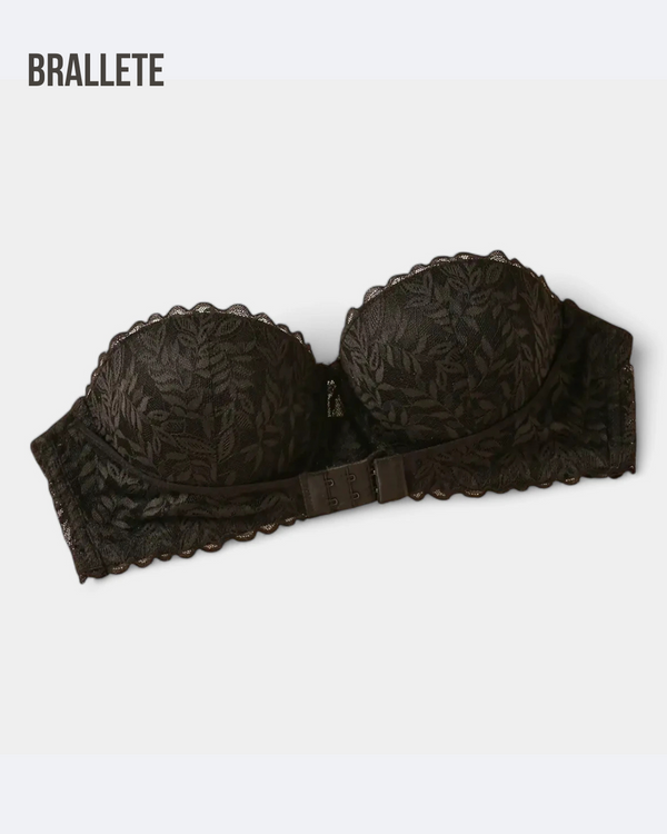 Brasier Push-Up con Tirantes Invisibles y Broche Frontal Compre 1 y Leve 2 Negro + Nude Brasier Push-Up