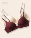 Brasier Bralette Soporte Alto Gerbera - Kit 2 Piezas Nude + Borgoña Brasier Bralette