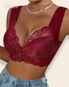 Brasier Longline Cierre Frontal Sin Varilla Angélica - Brallete Rojo Brasier Longline