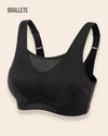 Brasier Bralette Alto Soporte Sin Varillas Campanilla - Brallete Negro Brasier Bralette