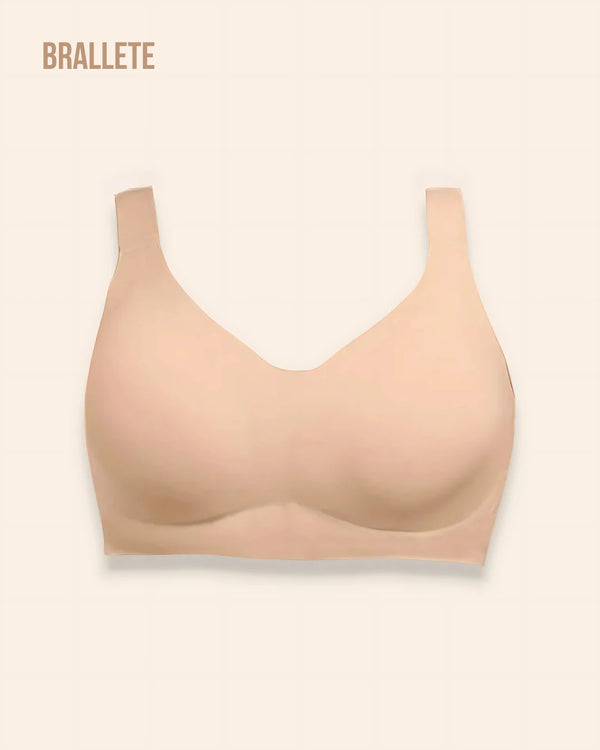 Brasier Bralette Sin Costura Sin Varillas Edelweiss - Brallete Beige Brasier Bralette
