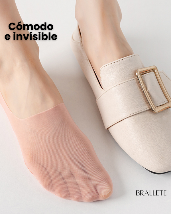 Calcetines Invisibles con Silicona Brallete - Kit de 5 Pares Calcetines