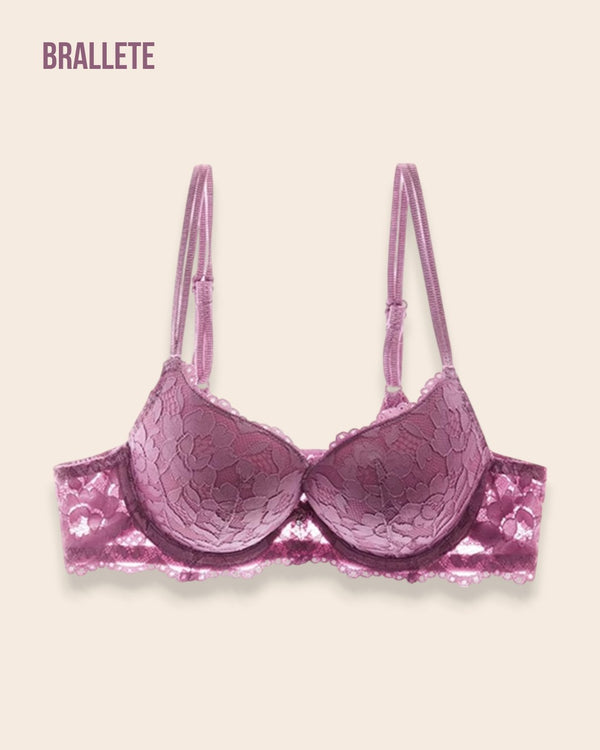 Brasier Push-Up Con Relleno Anémona - Brallete Rosa Brasier Push-Up