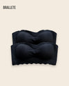 Brasier Plus-Size Sin Tirantes y Copas Removibles - Compra 1 y Llévate 2 2x Negro Brasier Sin Tirantes