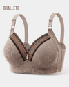 Brasier Bralette Push-Up sin Relleno Sin Varillas Gris Brasier Bralette