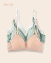 Brasier Push-Up Con Relleno Florencia Compra 2 y Lleva 3 Blanco + Verde + Nude Brasier Push-Up