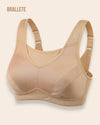 Brasier Bralette Alto Soporte Sin Varillas Campanilla - Brallete Beige Brasier Bralette