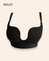 Brasier Push-Up Suporte Alto Nemorosa - Brallete Negro Brasier Push-Up