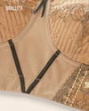 Brasier Longline Modelador Sin Varillas Con Encaje Gardenia - Brallete Brasier Longline Modelador