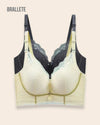 Brasier Longline Con Encaje y Soporte Alto Florina - Kit 2 Piezas Preto + Nude Brasier Longline
