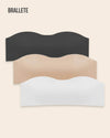 Brasier Sin Costuras con Tirantes Removibles - Compre 2 y Lleve 3 negro + nude + blanco Brasier Sin Costuras