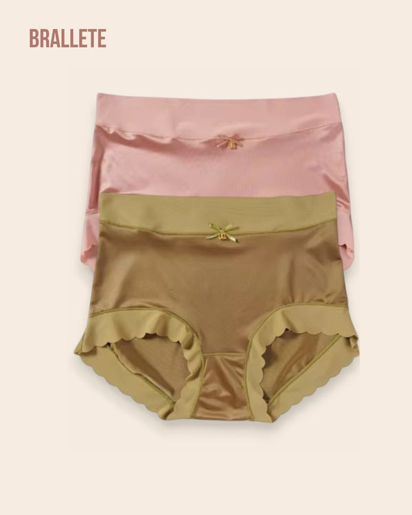 Panties Cintura Alta Marigold - Compra 3 y Lleva 6 Rosa + Marrón Panties