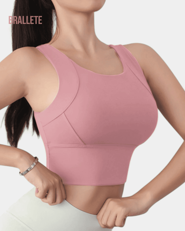 Brasier Deportivo con Relleno y Sin Varillas | Brallete Rosa Brasier Deportivo
