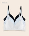 Brasier Bralette Sin Varillas Venecia - Compra 2 y Lleva 3 Negro + Gris + Blanco Brasier Bralette