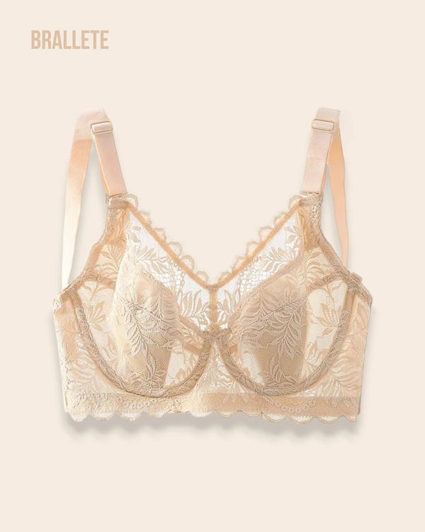 Brasier Bralette Push-Up con Varillas y Ajustable - Brallete Nude Brasier Bralette