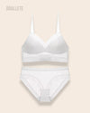 Conjunto Lencería Sin Relleno Valerie - Brallete Blanco Conjunto de Lencería