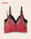 Brasier Push-Up Con Relleno Florencia Compra 2 y Lleva 3 Negro + Vino + Rojo Brasier Push-Up
