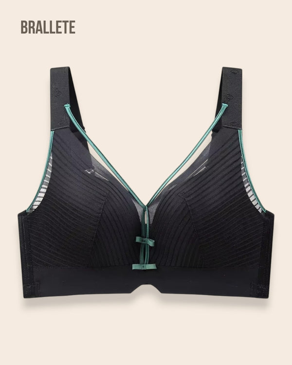 Brasier Push-Up Con Relleno Hortensia - Brallete Negro Brasier Push-Up