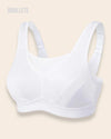 Brasier Bralette Alto Soporte Sin Varillas Campanilla - Brallete Blanco Brasier Bralette
