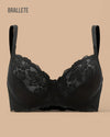Brasier Bralette Push-Up Sin Relleno Tamarinda - Brallete Negro D Brasier Push-Up